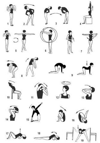 Um conjunto de exercícios para osteocondrose